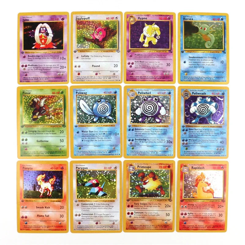 151‑Card 1996 First‑Gen Pokémon Set – Charizard Pikachu Mewtwo Blastoise – English & French