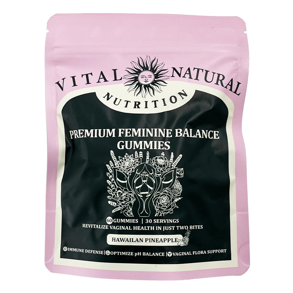 60 Pieces of Quit Mood Women's Supplement - Vital Source Feminine Balance Gummies, Hawaiian Pineapple Flavor, Perfect Women's Gift