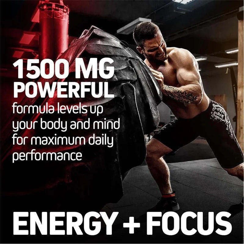 Korean Red Panax Ginseng Capsules - Increases Energy, Mood, Stamina & Performance Supports Mental HealthSupplements