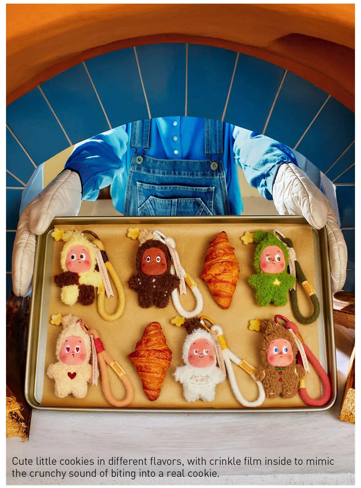 POP MART Collectible Toy Twinkle Twinkle Savor The Moment Series Baked Biscuits Plush Pendant Blind Box Gift