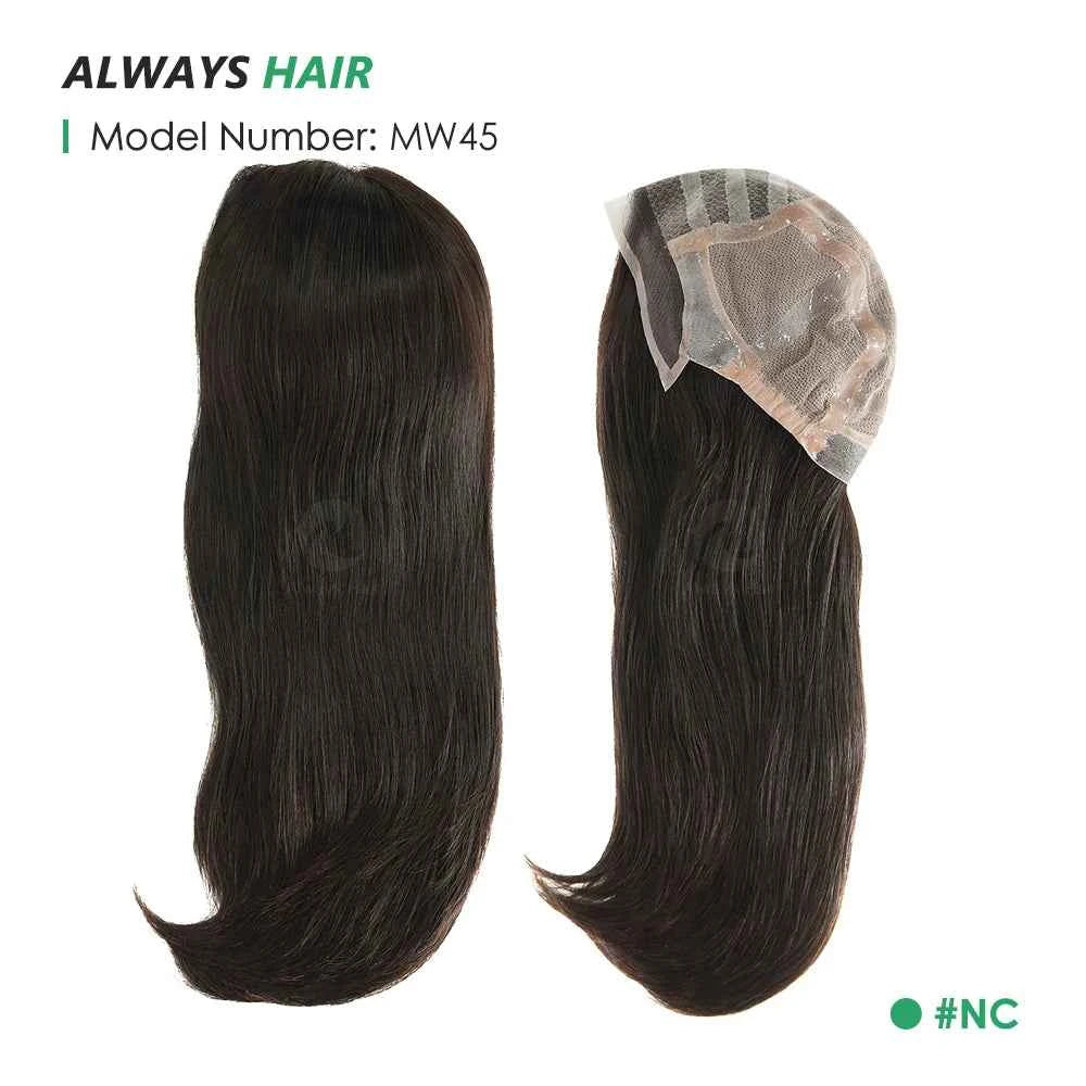 MW45 – 18" Medical Wig for Cancer Patients – Hand‑Tied Silicone Base, 100% Chinese Cuticle Remy Hair