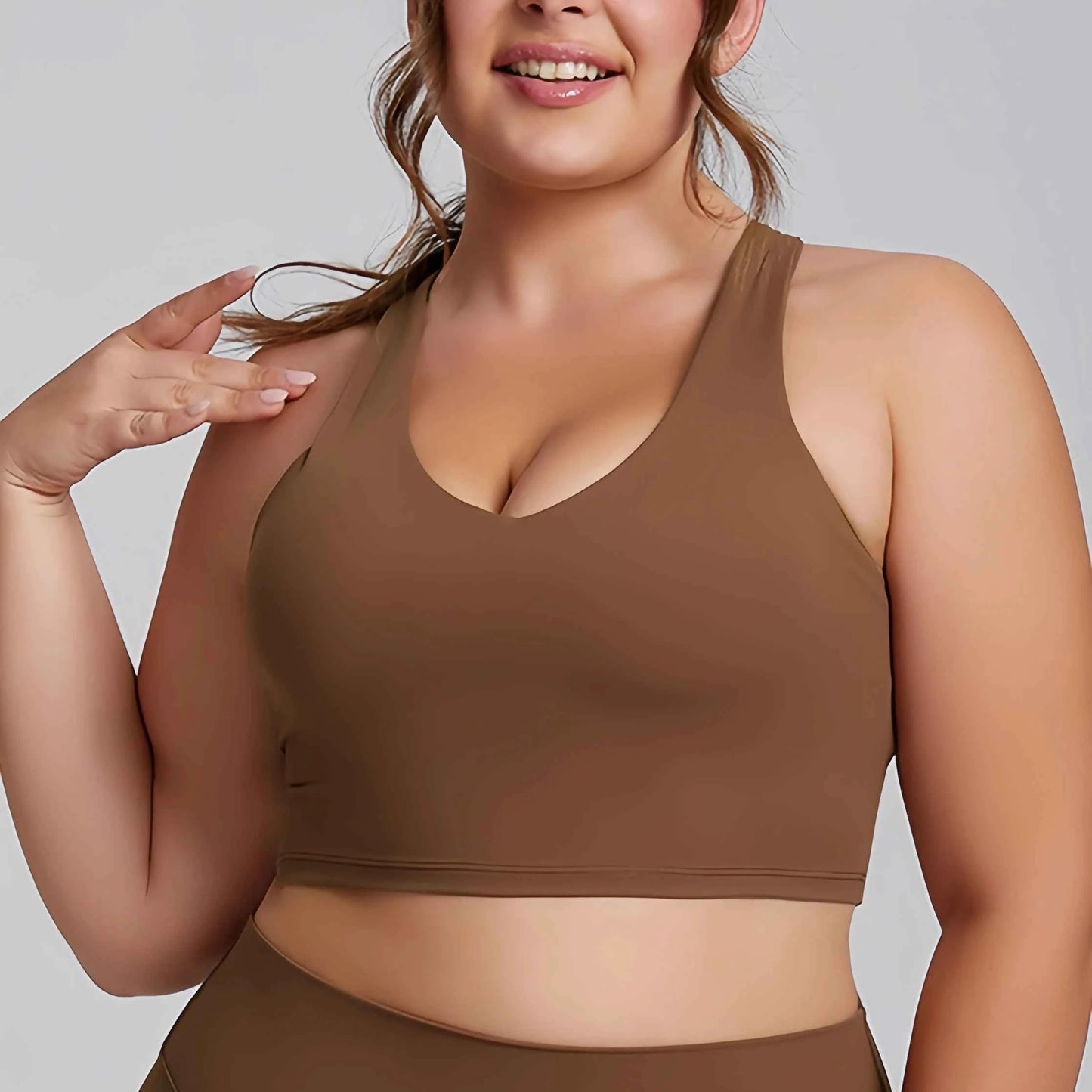 Women’s Plus Size Yoga Set Sports Bra & Leggings Super Stretch Outfit
