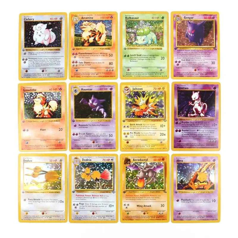 151‑Card 1996 First‑Gen Pokémon Set – Charizard Pikachu Mewtwo Blastoise – English & French
