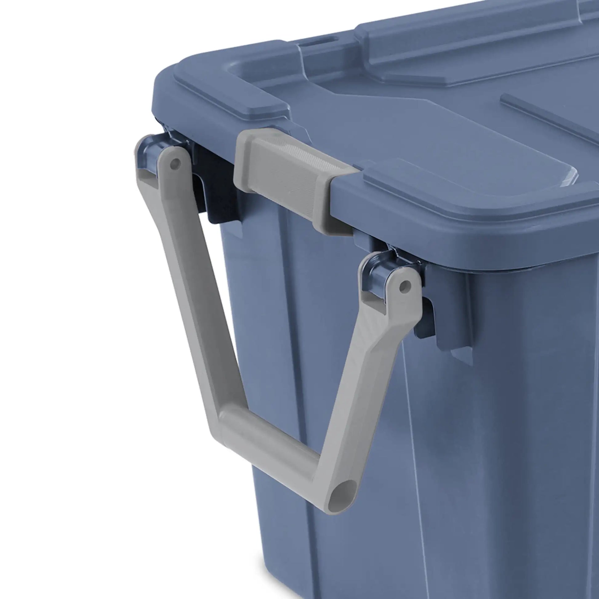 Sterilite 40 Gallon Wheeled Industrial Tote Plastic, Black, Set of 2
