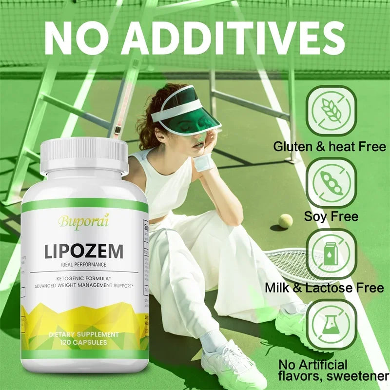 Lipozem Capsules - Boosts Metabolism, Boosts Energy, Burns Fat, Suppresses Appetite, Promotes Digestive Health, Boosts Immunity