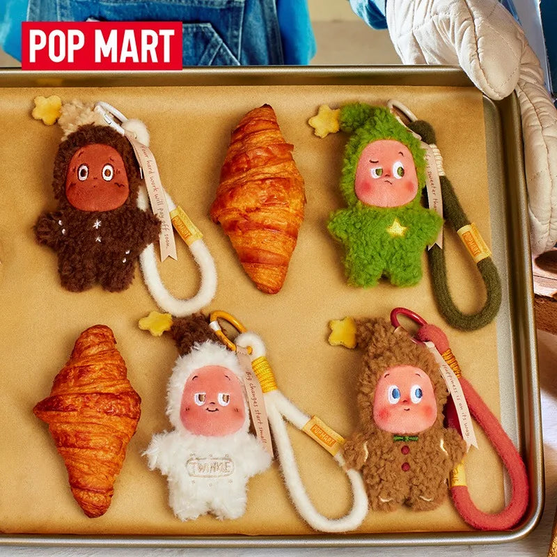 POP MART Collectible Toy Twinkle Twinkle Savor The Moment Series Baked Biscuits Plush Pendant Blind Box Gift