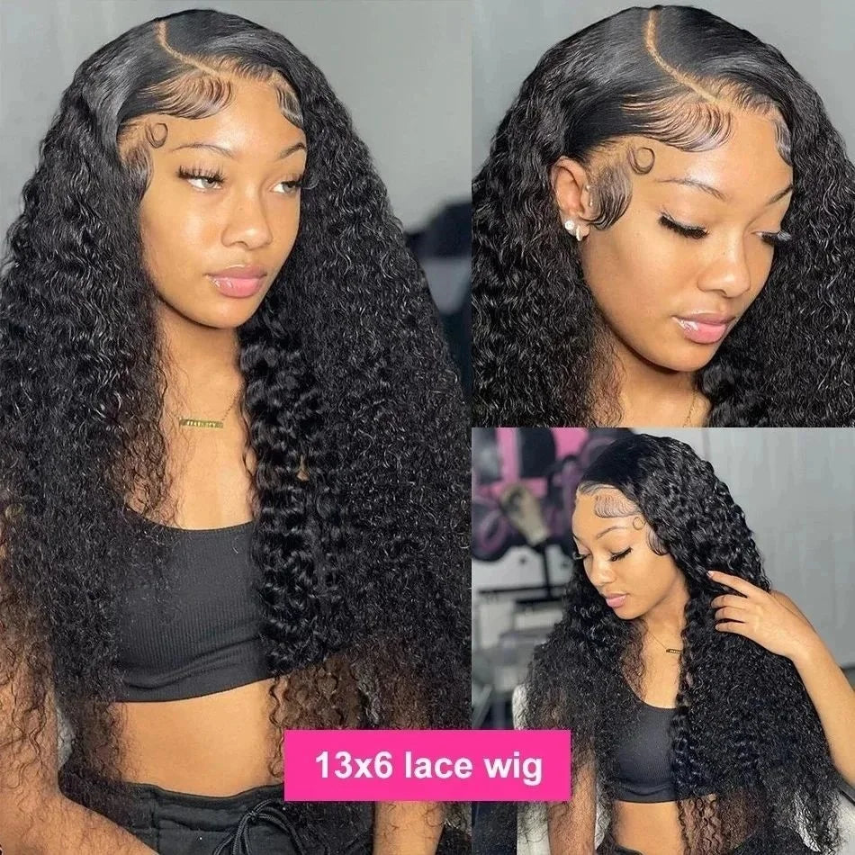 13x6 HD Lace Front Wig - 250% Density Deep Wave Human Hair