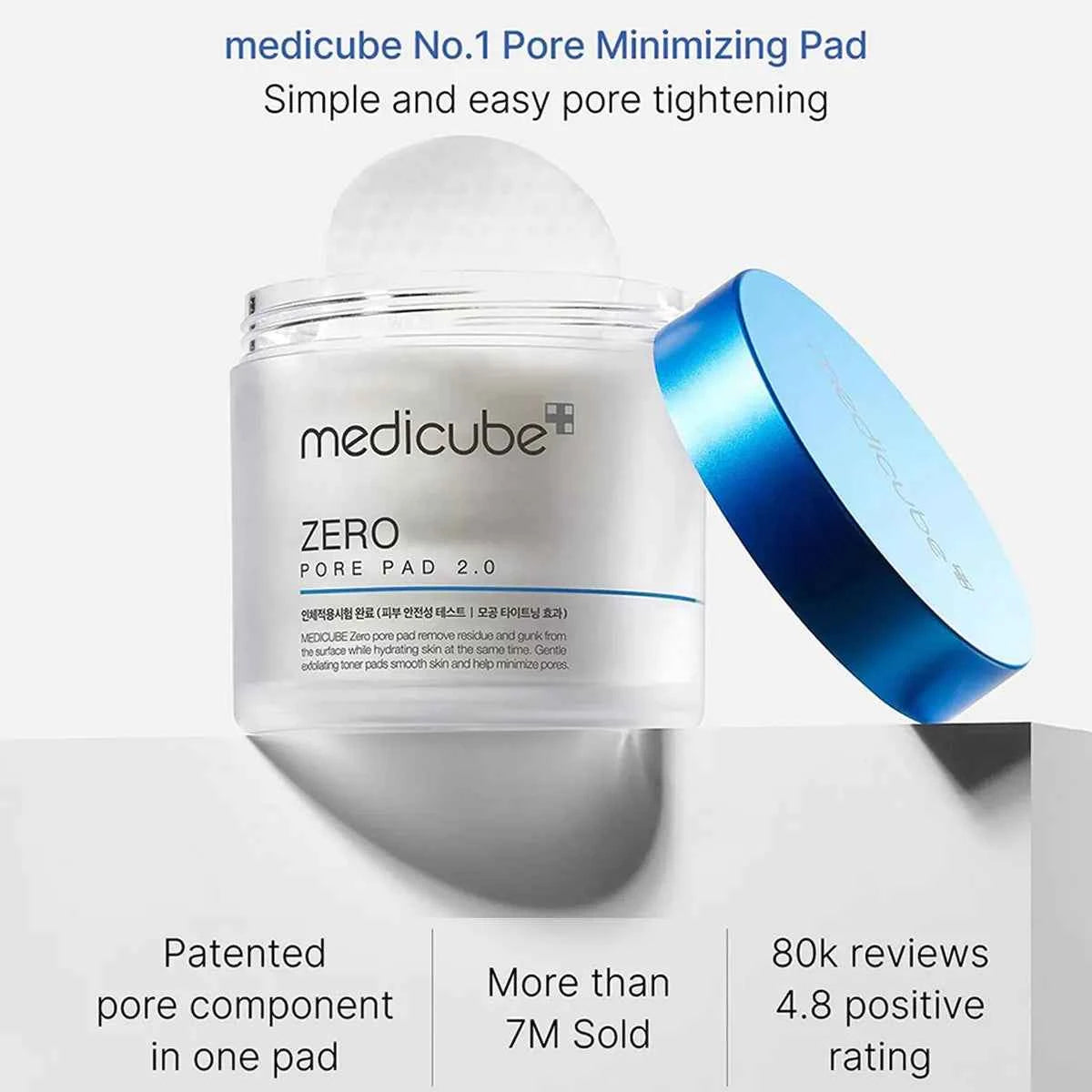 Medicube Zero Pore Pad 2.0 — Pore Tightening & Hydrating K‑Beauty Skincare