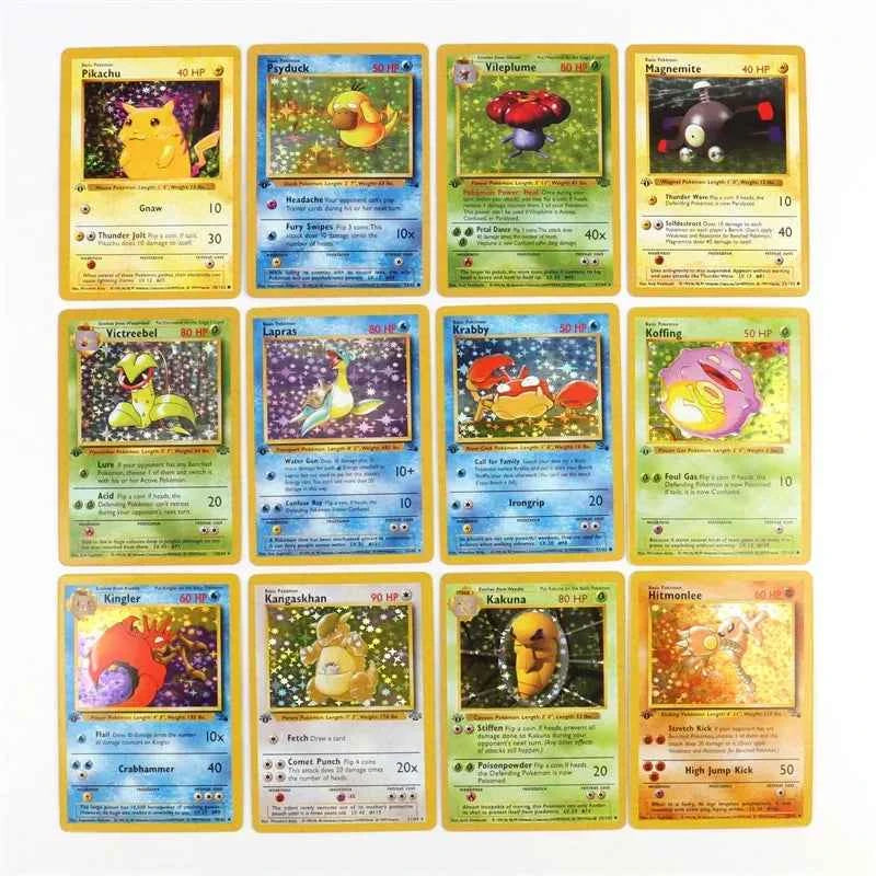 151‑Card 1996 First‑Gen Pokémon Set – Charizard Pikachu Mewtwo Blastoise – English & French