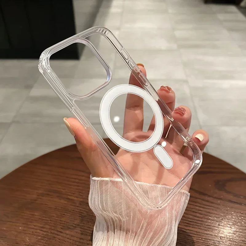 Transparent Hard Phone Case – Shockproof, Anti‑Scratch, Lightweight Protection