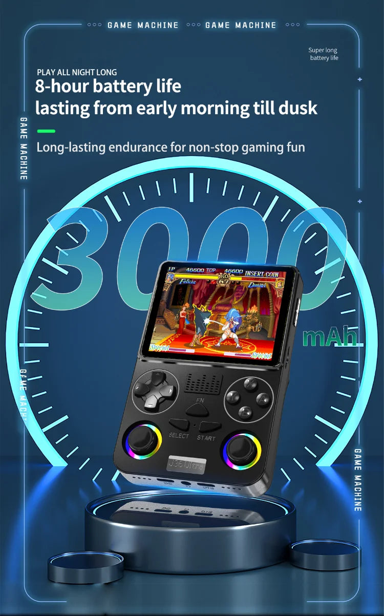 AQTA 3.5" Retro Handheld Game Console Android WiFi 20,000+ Games IPS 3000mAh