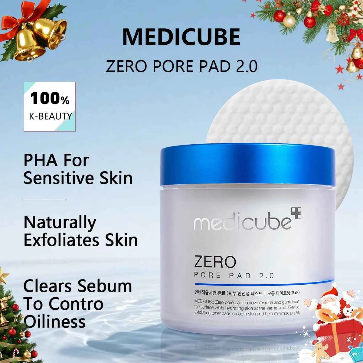 Medicube Zero Pore Pad 2.0 — Pore Tightening & Hydrating K‑Beauty Skincare