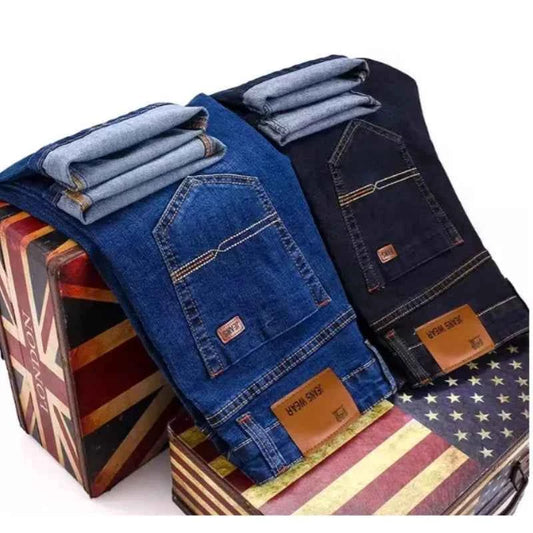 Men's Slim Fit Jeans - Stylish Casual & Comfortable Stretch, Perfect for All Seasons