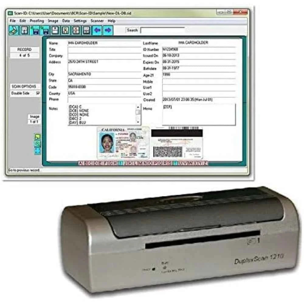 High‑Quality Duplex ID Scanner w/ Scan‑ID Full Version – Fast Age Verification – Windows Compatible – NEW