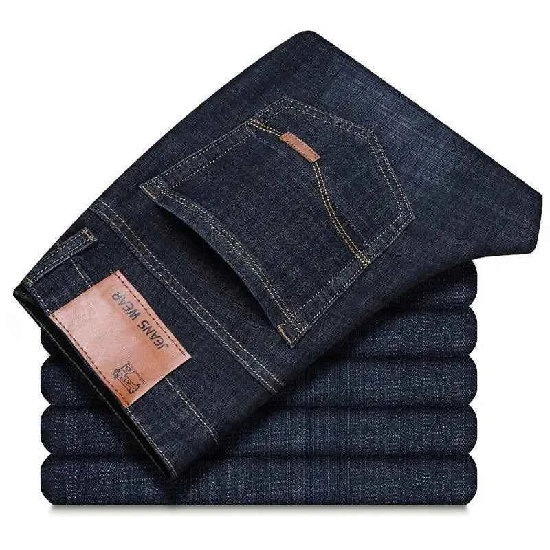 Men's Slim Fit Jeans - Stylish Casual & Comfortable Stretch, Perfect for All Seasons