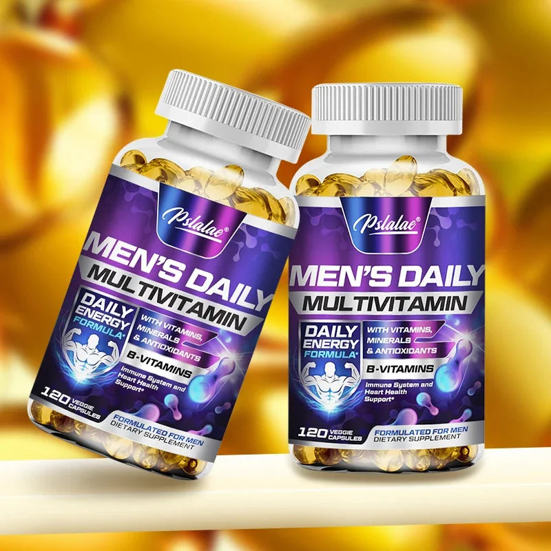 Pslalae Men's Multivitamin – 4-in-1 Daily Formula for Energy, Immunity & Wellness