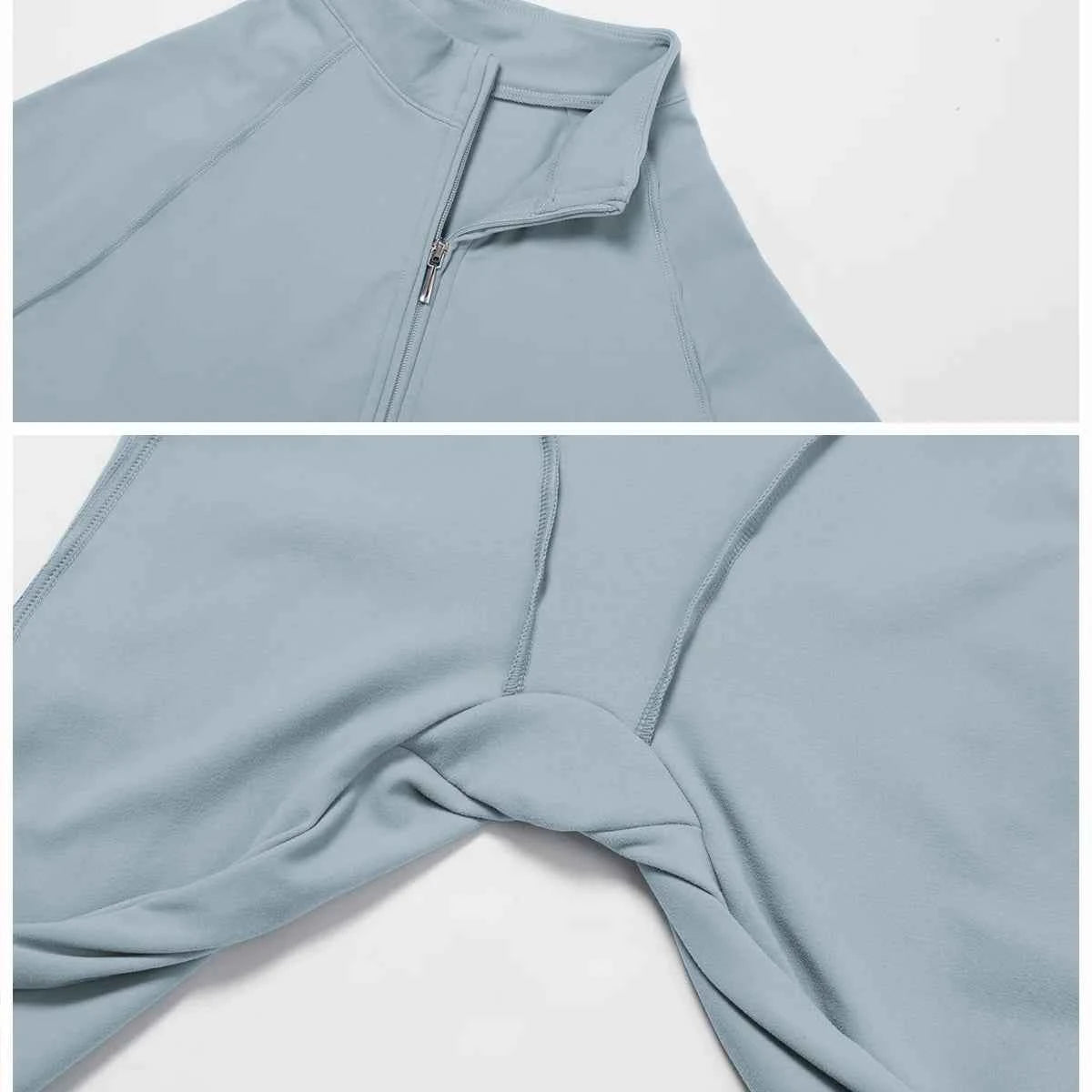 Women’s Seamless Long Sleeve Zipper Yoga Jumpsuit Slim Fit Outfit