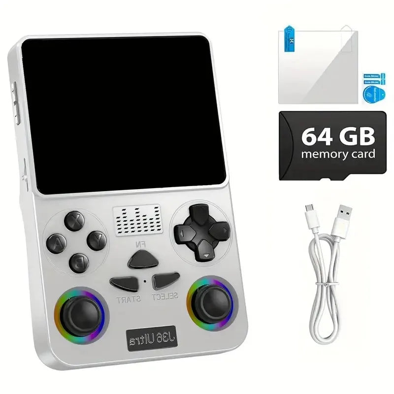AQTA 3.5" Retro Handheld Game Console Android WiFi 20,000+ Games IPS 3000mAh