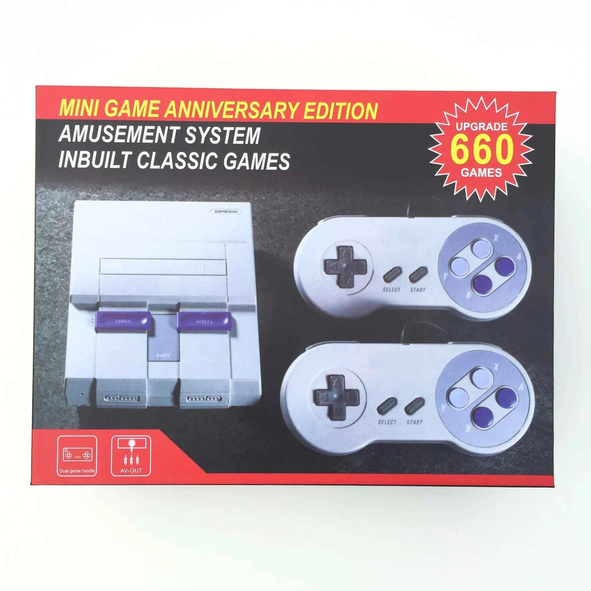 Super Classic Mini SFC TV Handheld Portable Game Console w/ 660 Built‑In Games