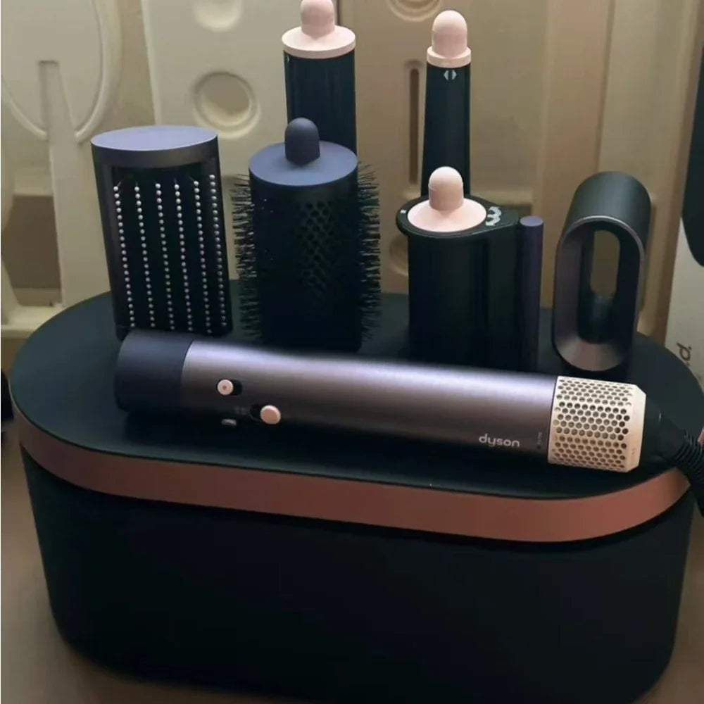 HS08 5‑in‑1 Hair Styling Tool Curling Iron Dryer Straightener Brush Bluetooth