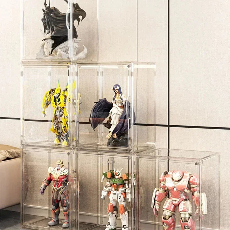 DUTRIEUX Acrylic Storage Box – Glossy, Stackable Organizer for Shoes, Toys & Makeup