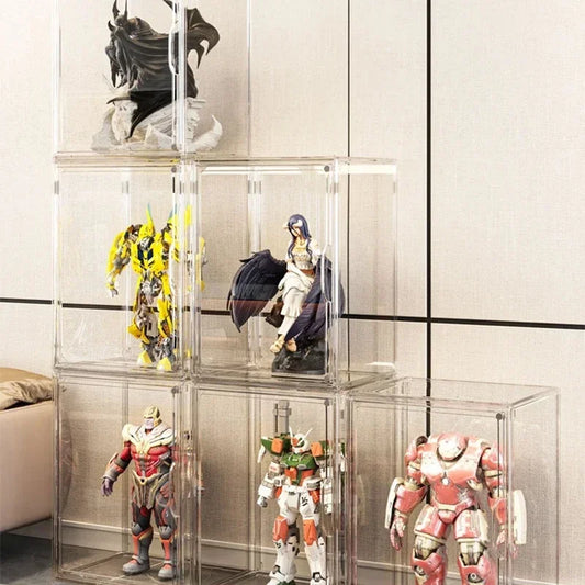 DUTRIEUX Acrylic Storage Box – Glossy, Stackable Organizer for Shoes, Toys & Makeup