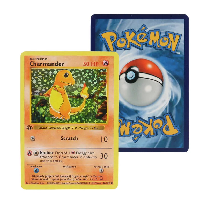 151‑Card 1996 First‑Gen Pokémon Set – Charizard Pikachu Mewtwo Blastoise – English & French