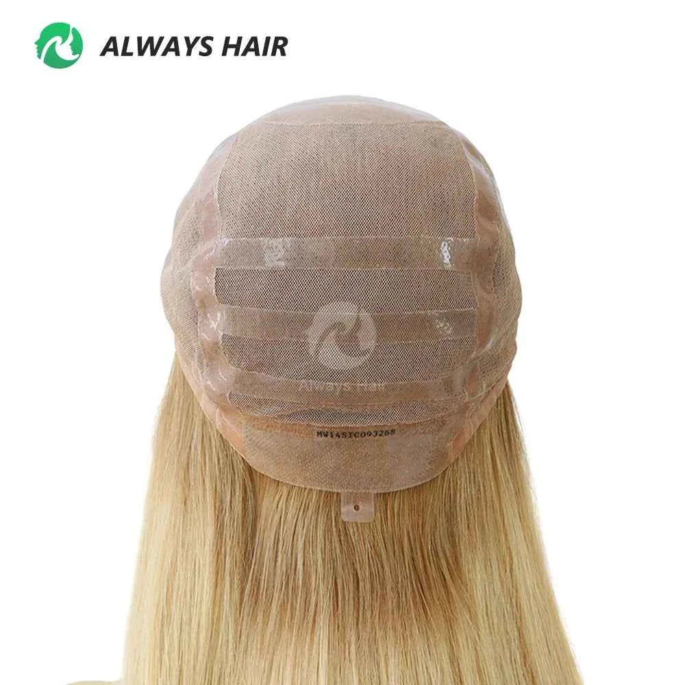 MW45 – 18" Medical Wig for Cancer Patients – Hand‑Tied Silicone Base, 100% Chinese Cuticle Remy Hair