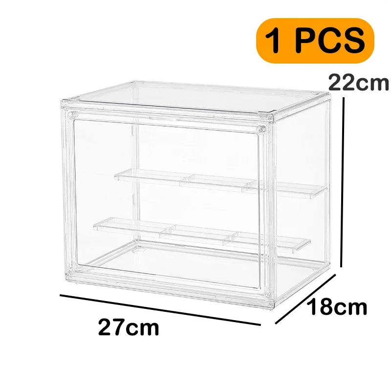 DUTRIEUX Acrylic Storage Box – Glossy, Stackable Organizer for Shoes, Toys & Makeup
