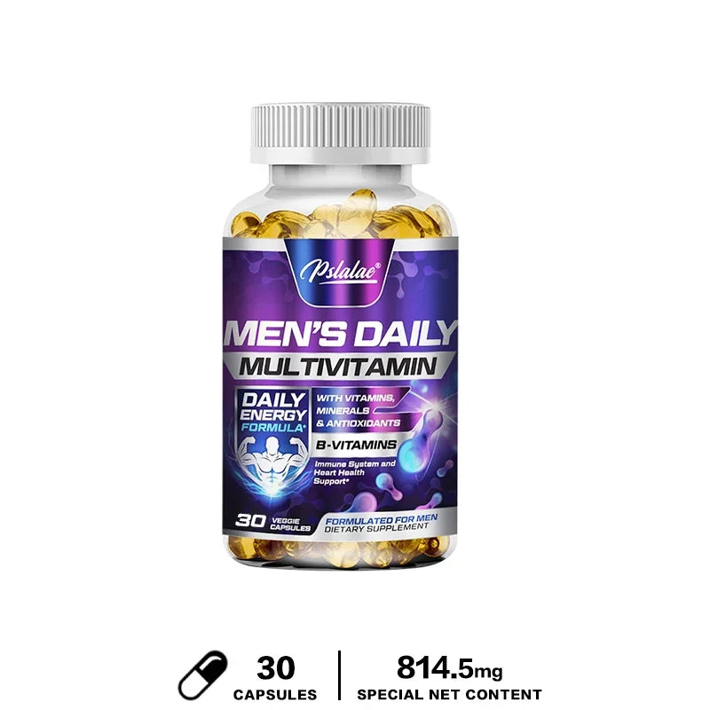 Pslalae Men's Multivitamin – 4-in-1 Daily Formula for Energy, Immunity & Wellness