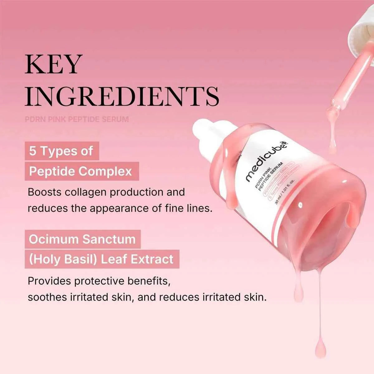 Medicube Salmon DNA PDRN Pink Peptide Serum — Lifting & Repair Repairing K‑Beauty Serum