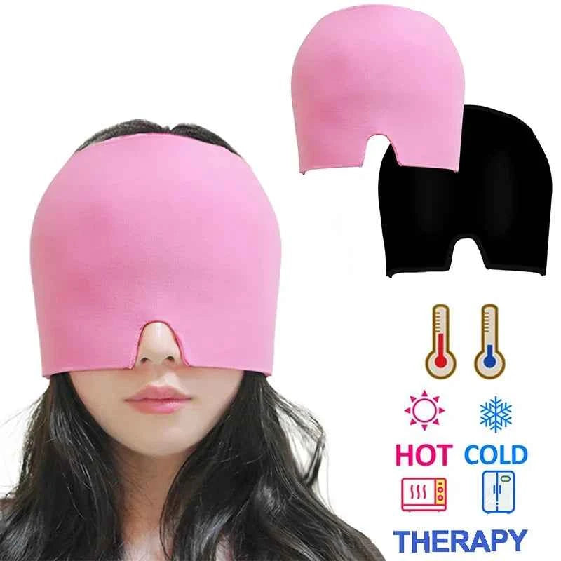 Migraine Relief Hat – Gel Hot & Cold Therapy Ice Cap, Headache & Stress Relief Wrap
