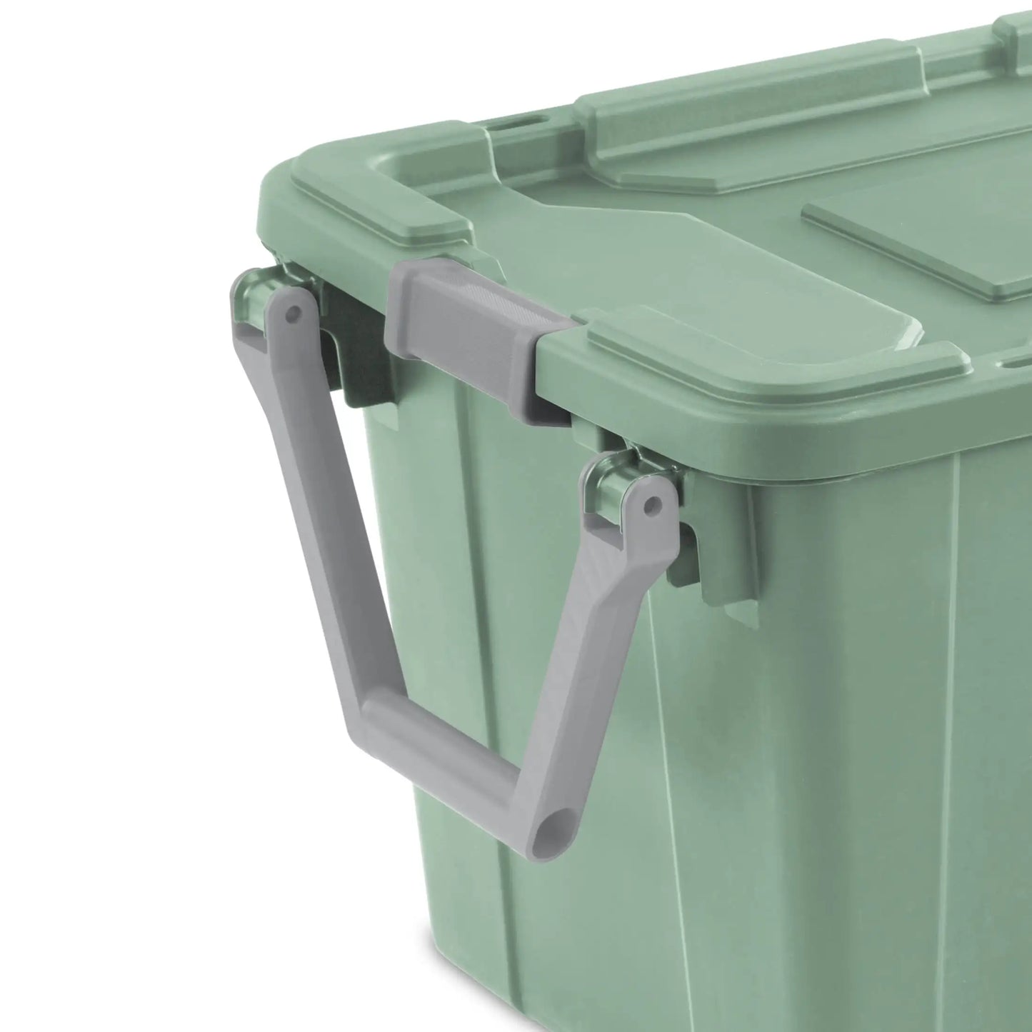 Sterilite 40 Gallon Wheeled Industrial Tote Plastic, Black, Set of 2