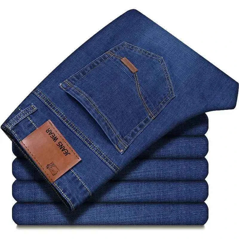 Men's Slim Fit Jeans - Stylish Casual & Comfortable Stretch, Perfect for All Seasons