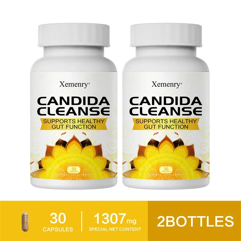 Xemenry Candida Cleanse – Intestinal Detox & Digestive Support (30/60 Capsules)