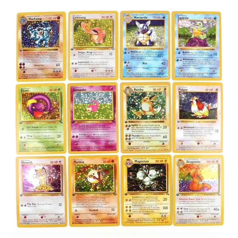 151‑Card 1996 First‑Gen Pokémon Set – Charizard Pikachu Mewtwo Blastoise – English & French