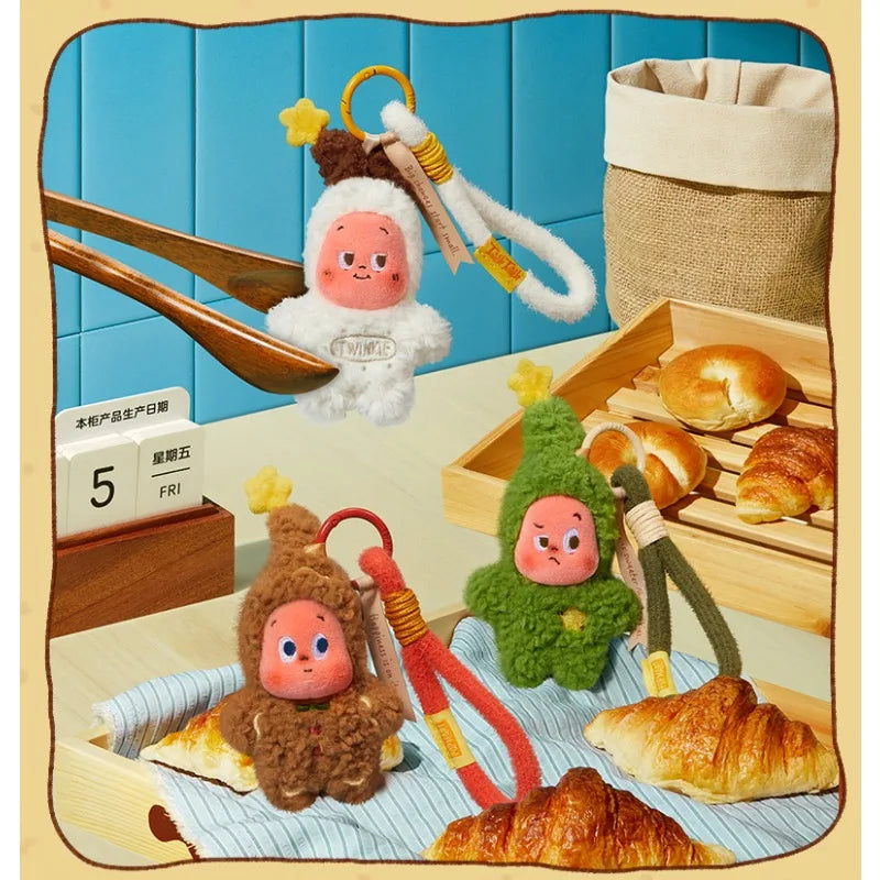 POP MART Collectible Toy Twinkle Twinkle Savor The Moment Series Baked Biscuits Plush Pendant Blind Box Gift