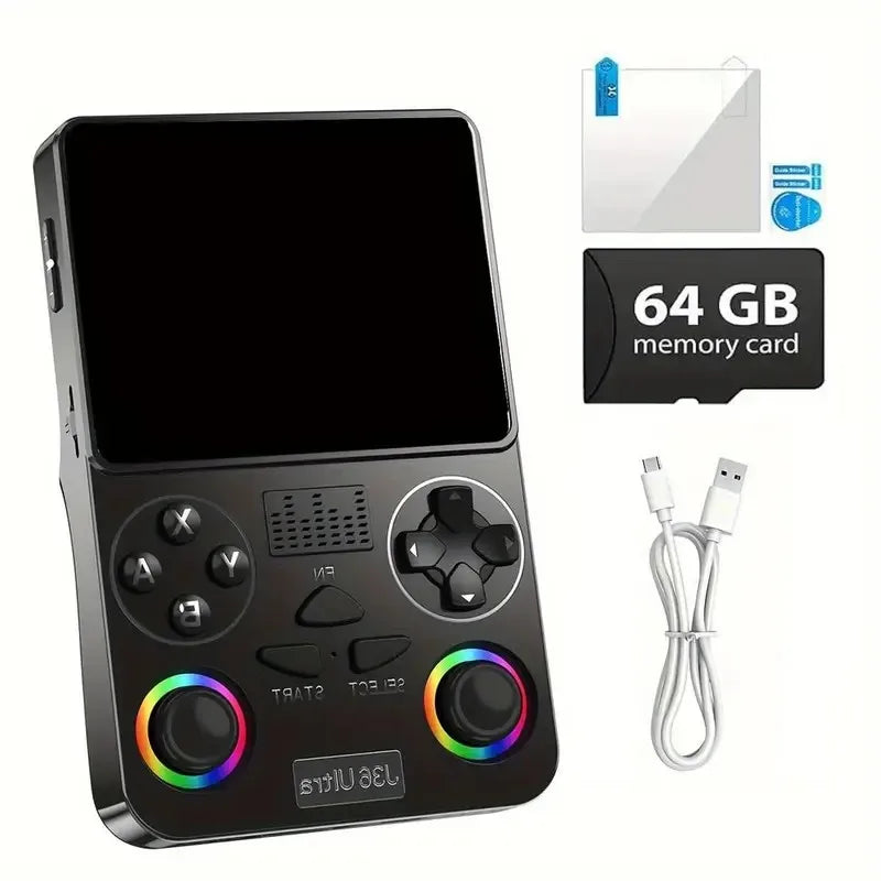 AQTA 3.5" Retro Handheld Game Console Android WiFi 20,000+ Games IPS 3000mAh