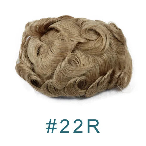 Super Natural Hairline 0.02mm Ultra‑Thin Skin V‑Loop Men’s Toupee 1B20/520
