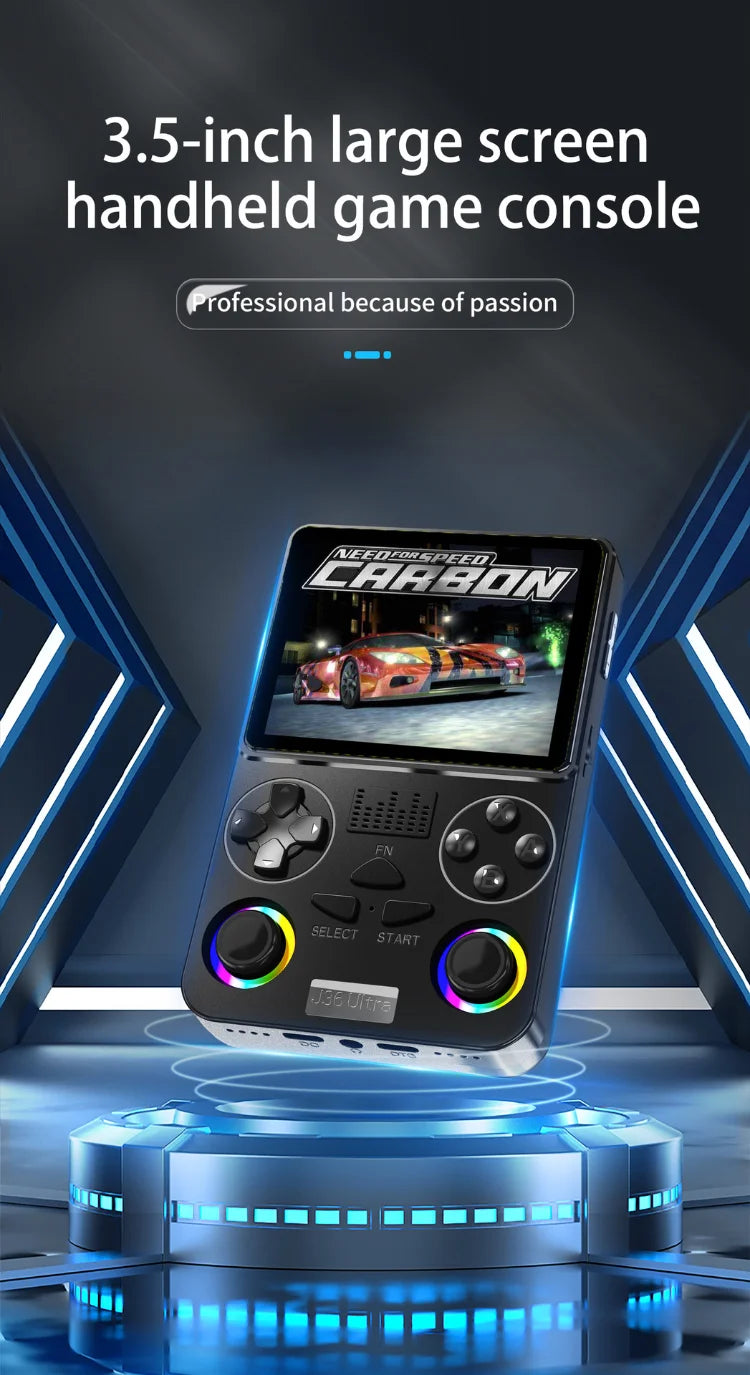 AQTA 3.5" Retro Handheld Game Console Android WiFi 20,000+ Games IPS 3000mAh