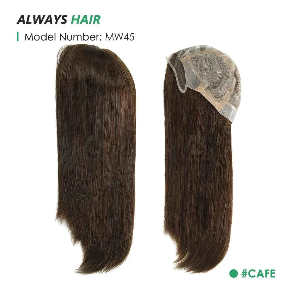 MW45 – 18" Medical Wig for Cancer Patients – Hand‑Tied Silicone Base, 100% Chinese Cuticle Remy Hair