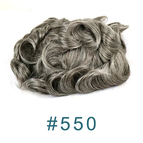 Super Natural Hairline 0.02mm Ultra‑Thin Skin V‑Loop Men’s Toupee 1B20/520