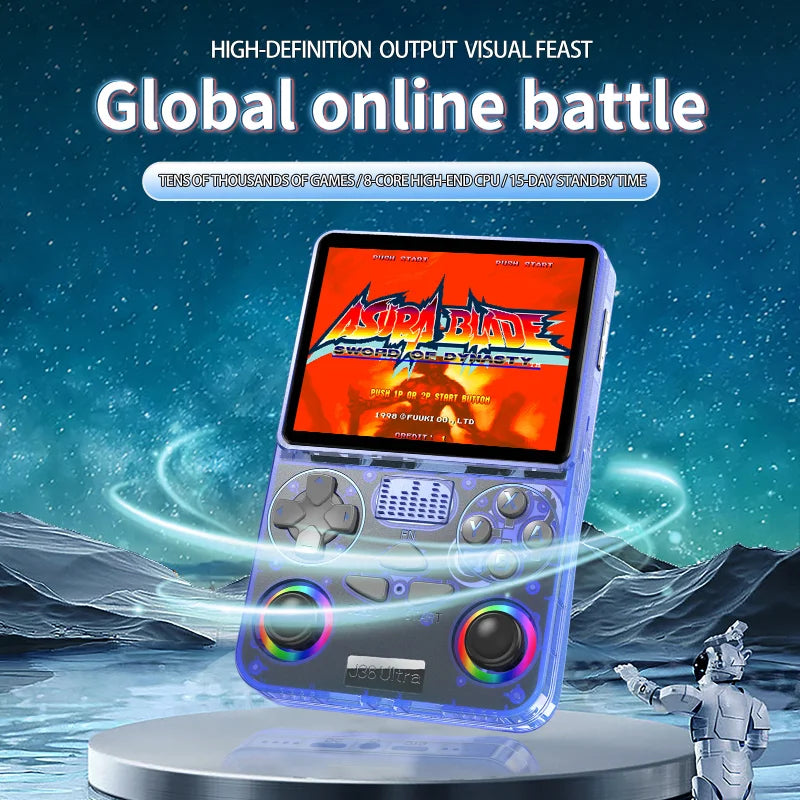 AQTA 3.5" Retro Handheld Game Console Android WiFi 20,000+ Games IPS 3000mAh