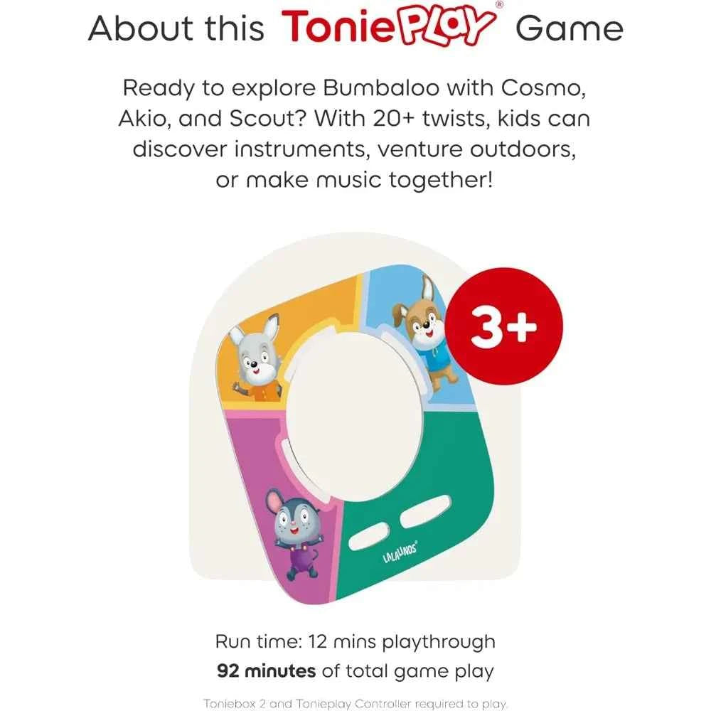Kids Toniebox Audio Player Bundle – Sunset Red with 3 Figurines & Game Controller