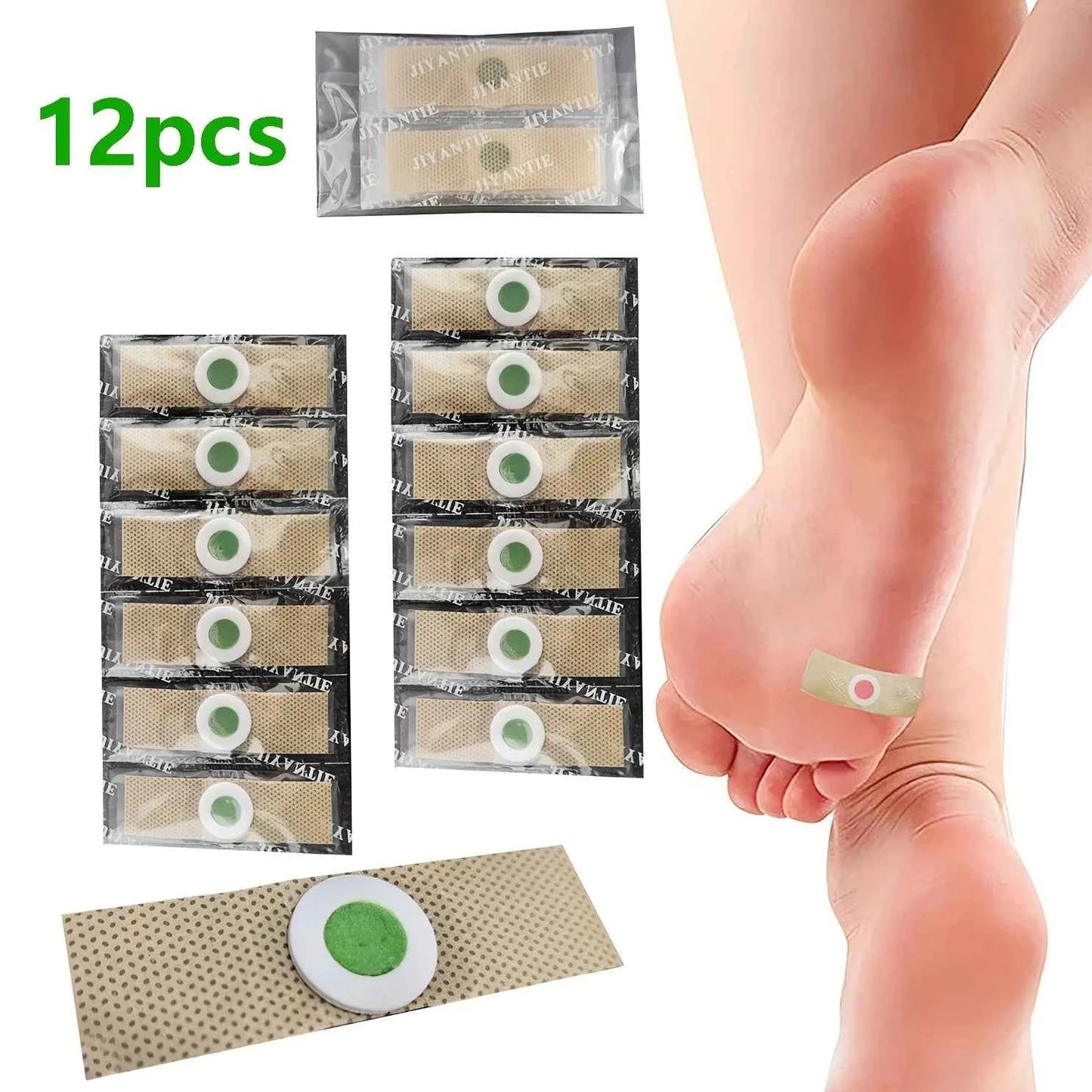 Foot Corn Removal Patches – 12-Piece Non-Electric Set for Effective Callus Relief