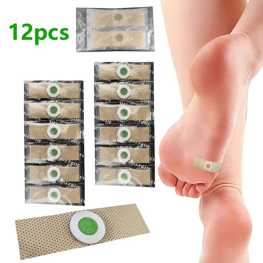 Foot Corn Removal Patches – 12-Piece Non-Electric Set for Effective Callus Relief
