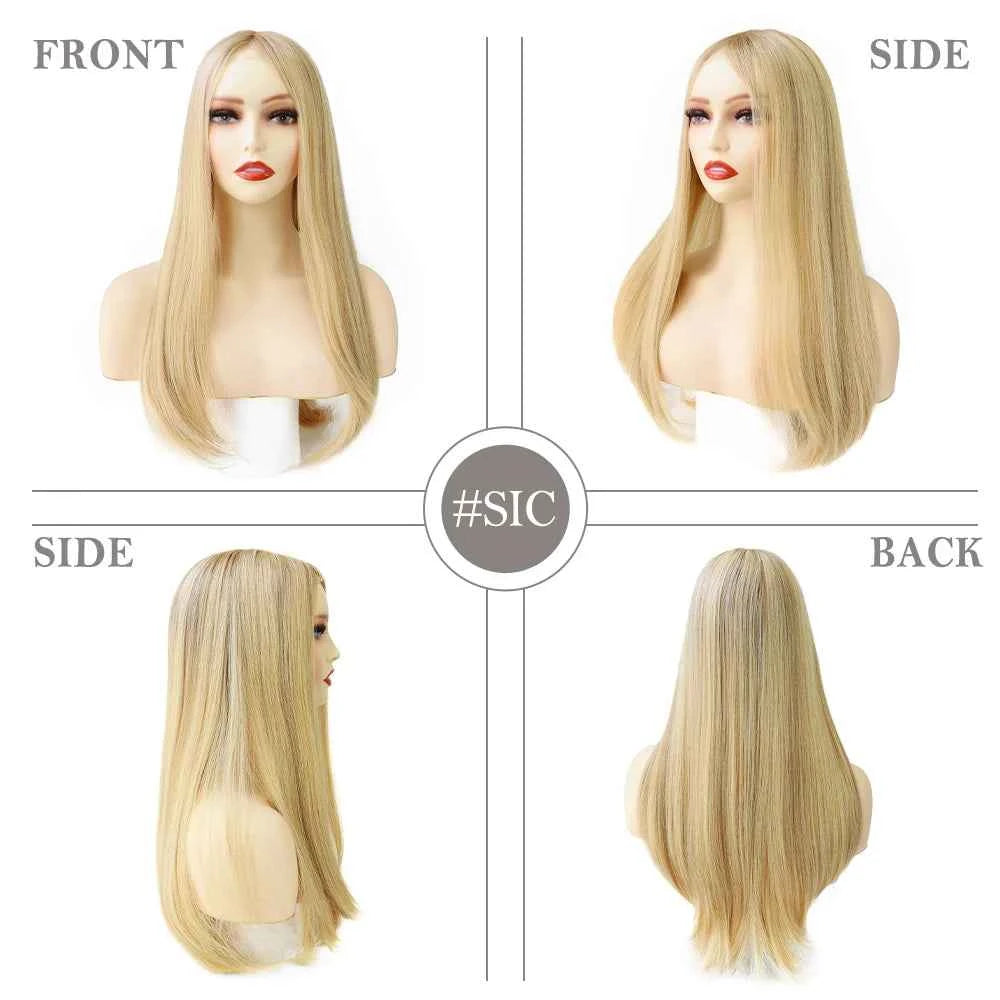 MW45 – 18" Medical Wig for Cancer Patients – Hand‑Tied Silicone Base, 100% Chinese Cuticle Remy Hair