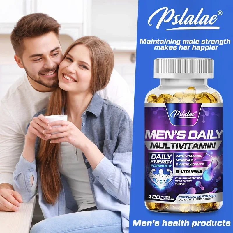 Pslalae Men's Multivitamin – 4-in-1 Daily Formula for Energy, Immunity & Wellness
