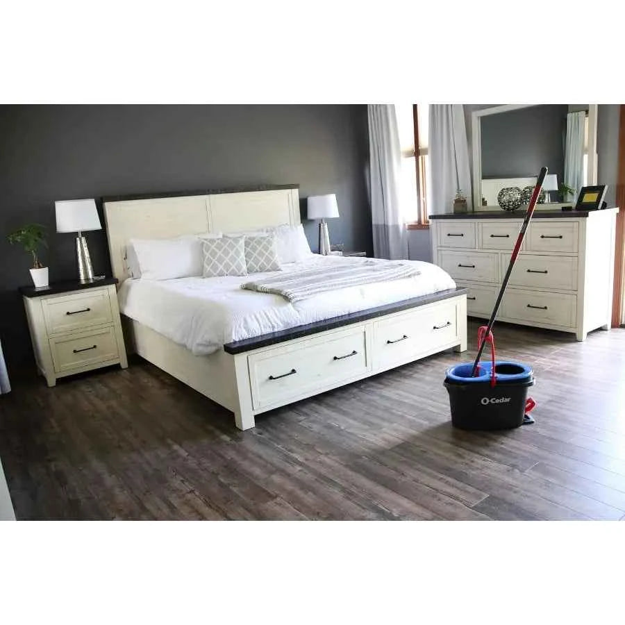 O-Cedar RinseClean Spin Mop & Bucket System + 1 Extra Mop Head | Clean with Clean Water | Removes 99% of Bacteria