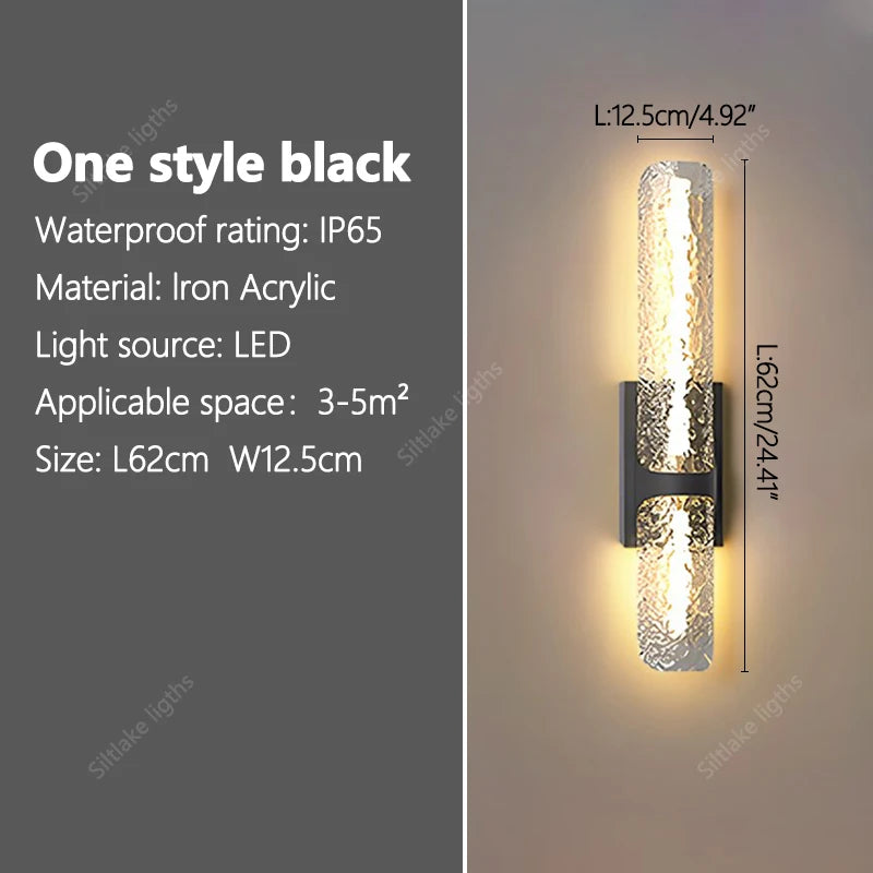 Modern outdoor LED wall lamp luxury wall lamp living room bedroom bedside background lamp home decoration special wall lamp